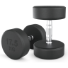 Гантель круглая UNIX FIT PRO обрезиненная 17,5 кг DBRND17_5PBKx2